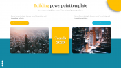 A Two Noded Building PowerPoint Template Presentation